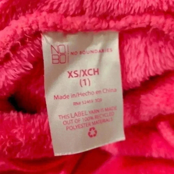 No Boundaries Women’s Hoodie Sweatshirt Pink Sz. XS - Picture 4 of 4